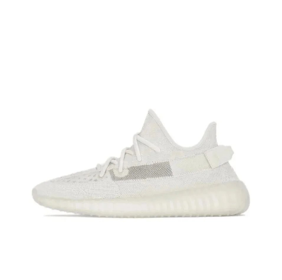 Buty sportowe Yeezy 350 z dzianiny o niskim profilu z prążkowaną podeszwą