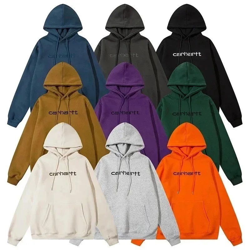 Felpa con cappuccio e felpe con logo ricamato Carhartt WIP