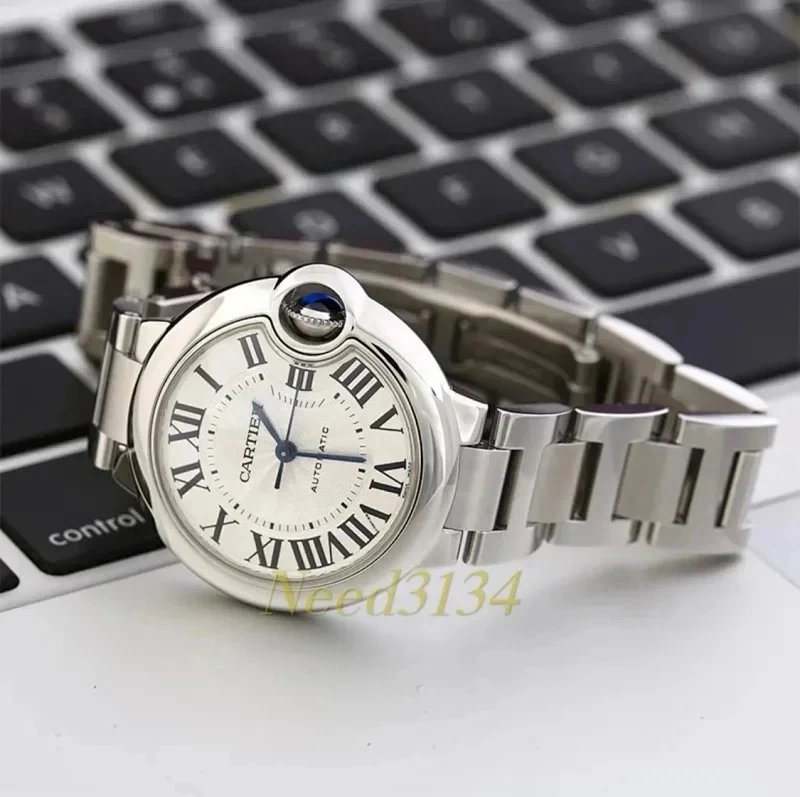 Reloj automático Cartier Ballon Bleu con brazalete o correa