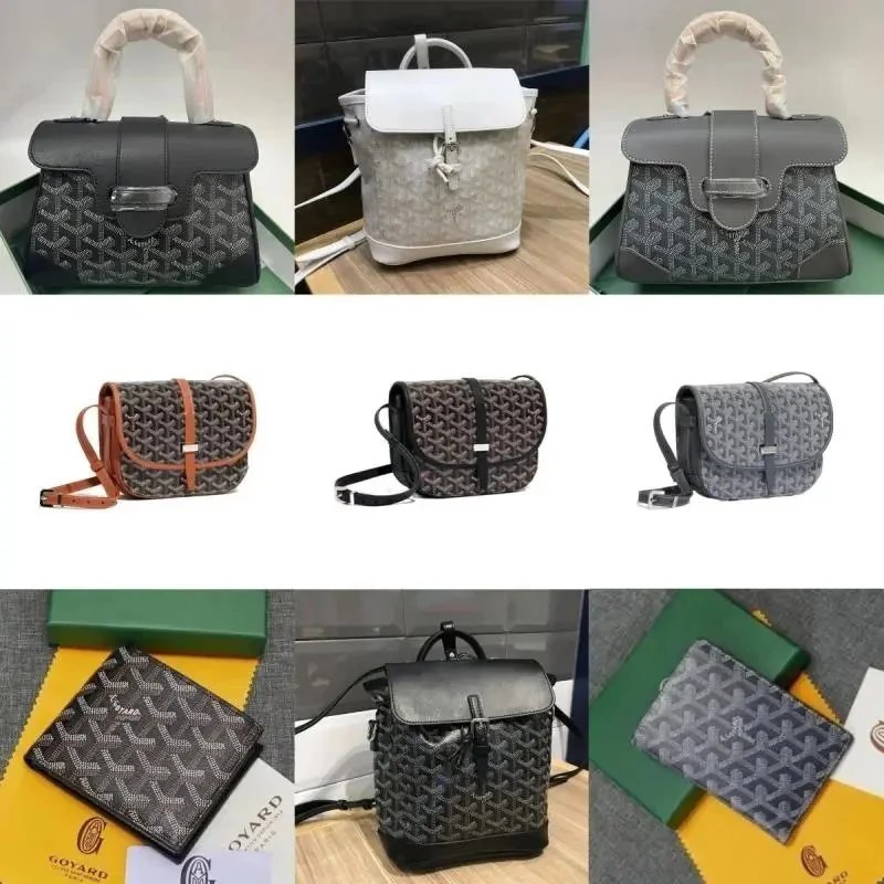 Borse a mano, tracolle e portafogli Goyard con motivo chevron