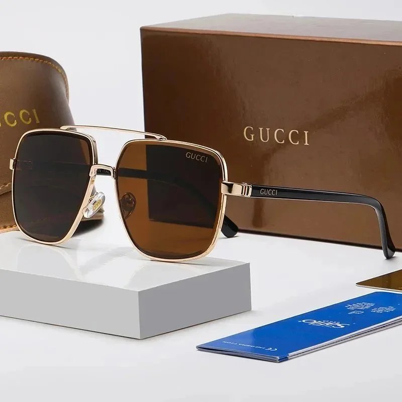Gucci Sonnenbrille im Navigator-Stil mit Doppelsteg