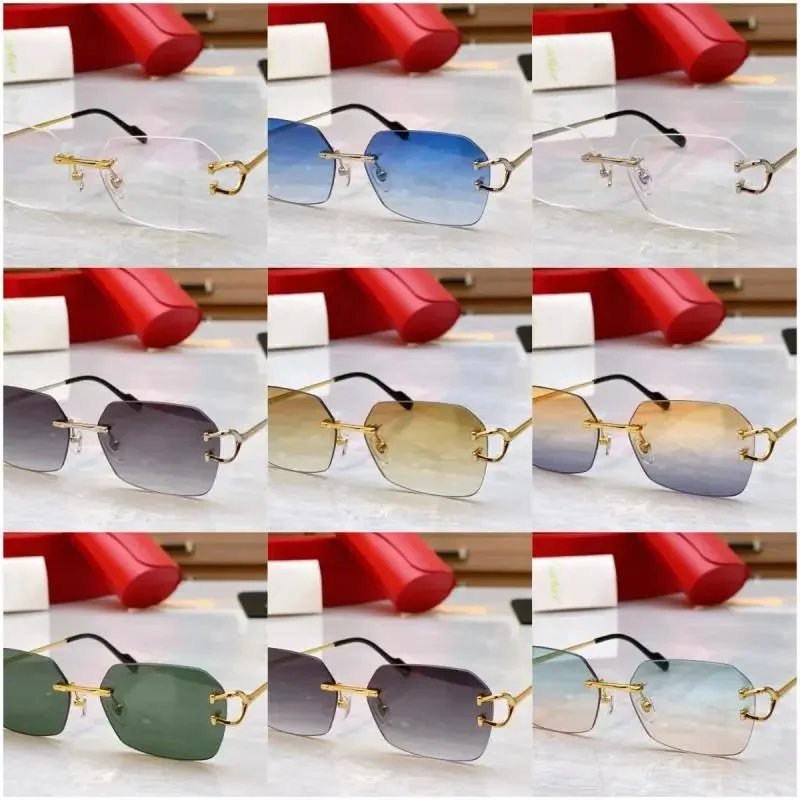 Gafas de sol Cartier al aire y estilo navegador de doble puente