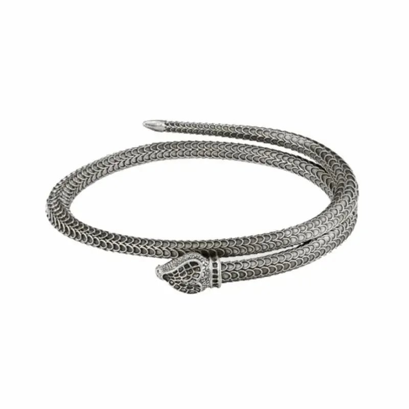 Silver-Tone Motif Bangle and Chain Bracelet Collection