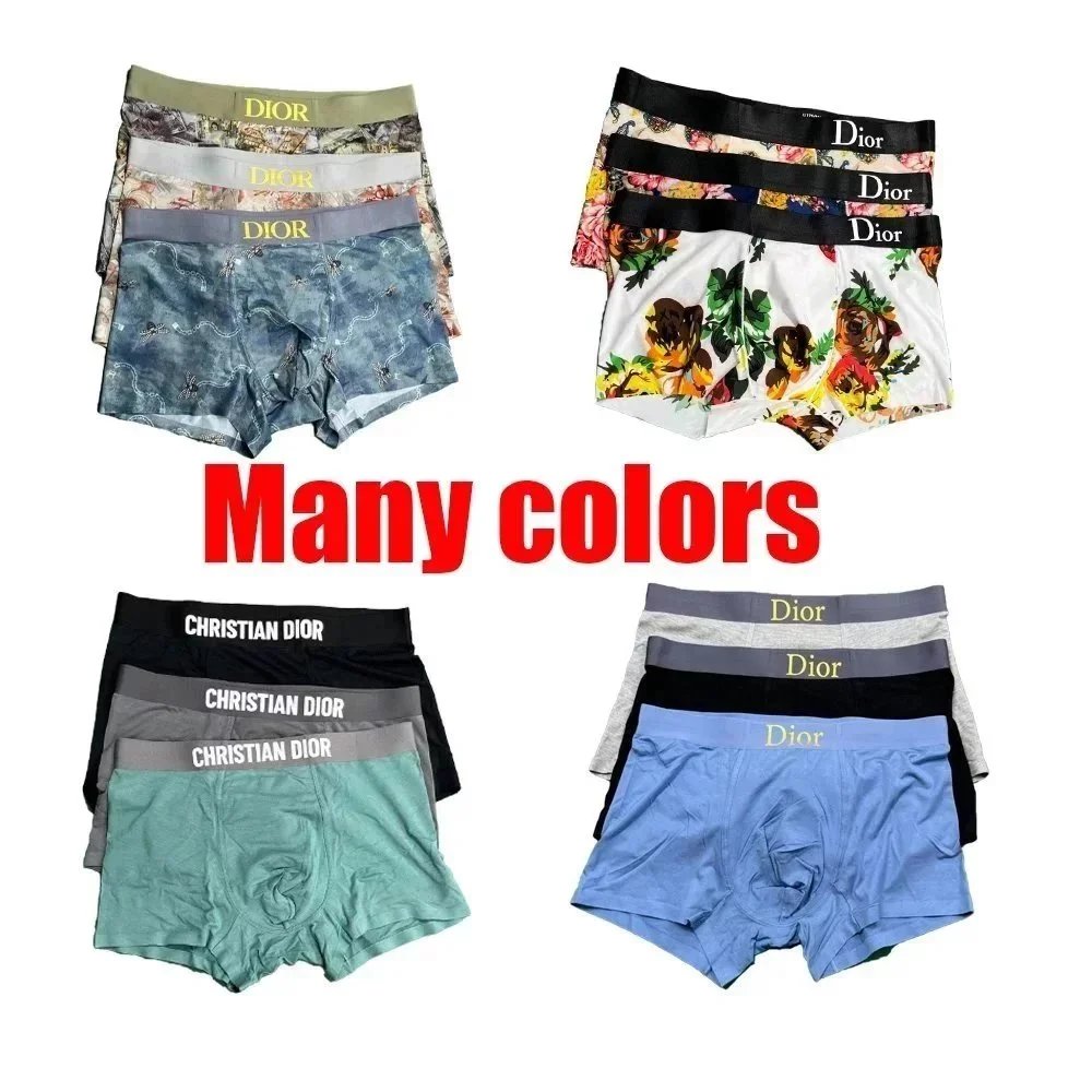 Boxer Dior con elastico logato in varianti stampate e a tinta unita