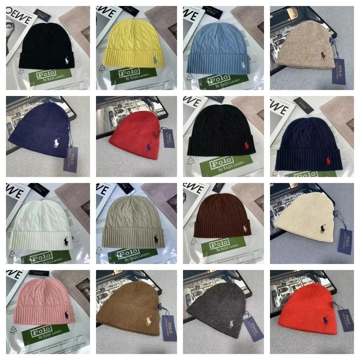 Polo Ralph Lauren Strickmütze mit gesticktem Motiv