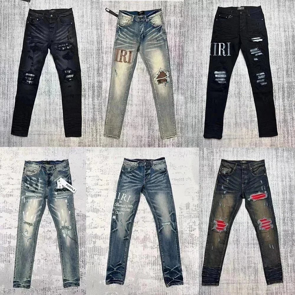 Distressed Slim-Fit Denim Jeans with Graphic and Patch Details