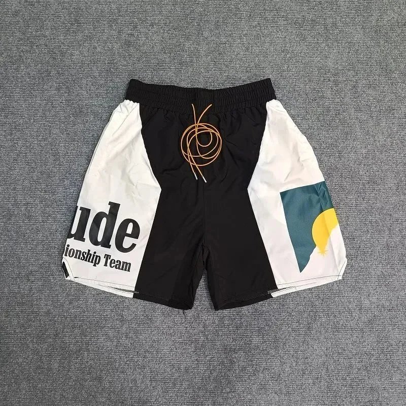 Rhude shorts met lang trekkoord en grafische logo's