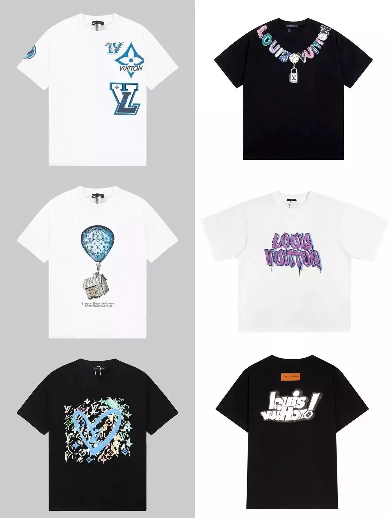 Louis Vuitton Graphic Print Crew-Neck T-Shirt