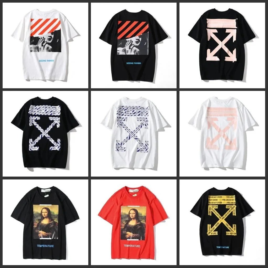 Koszulka Off-White z Krótkim Rękawem i Nadrukiem Graficznym