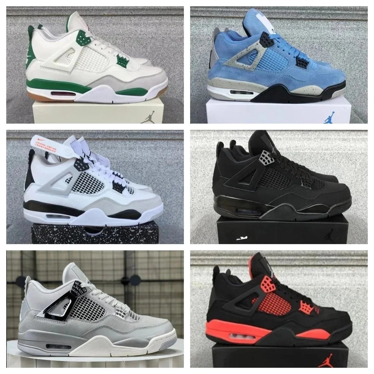 Sneakers stringate Air Jordan 4 Retro con finestra sul tallone