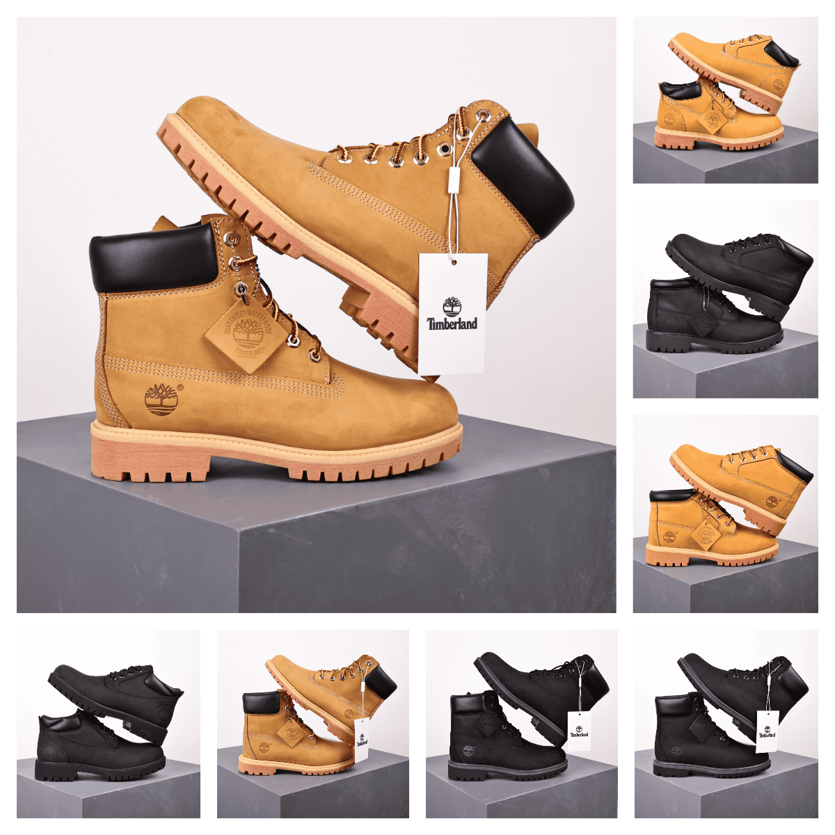 Timberland Lace-Up Boots with Lugged Soles