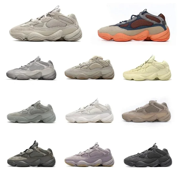 Nízké Tenisky Yeezy 500 s Panely a Tvarovanou Podešví