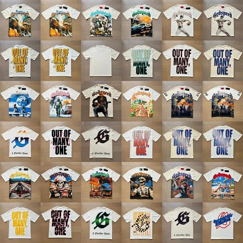 Godspeed T-Shirt mit Rundhalsausschnitt und Grafikprint