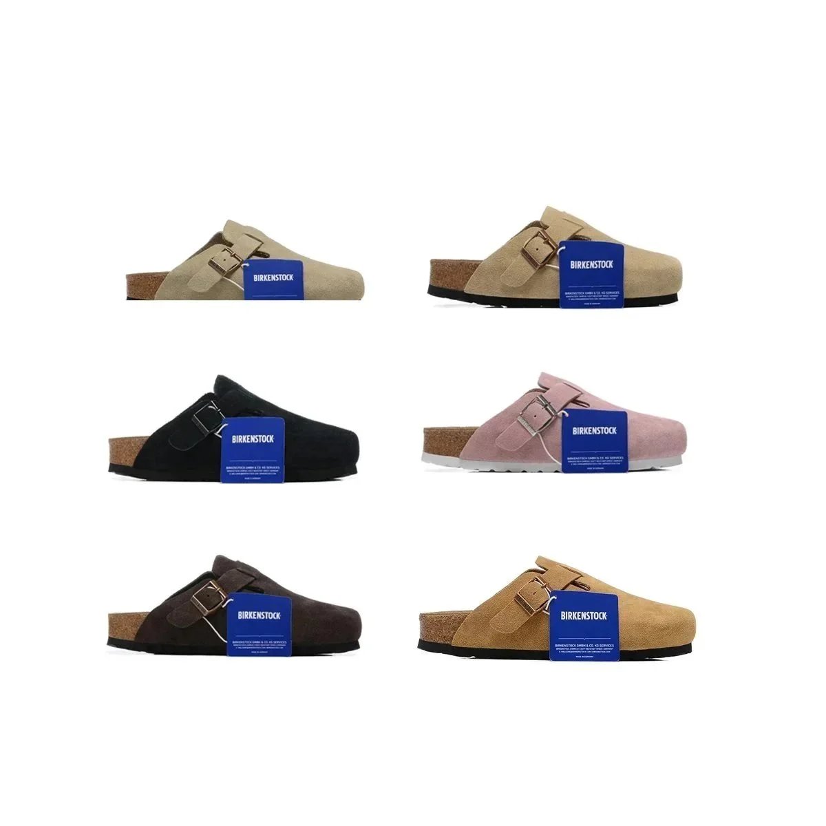 Nazouvací dřeváky Birkenstock s nastavitelnou přezkou a tvarovanou stélkou