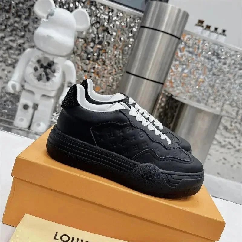 Louis Vuitton Groovy Embossed Monogram Platform Sneakers