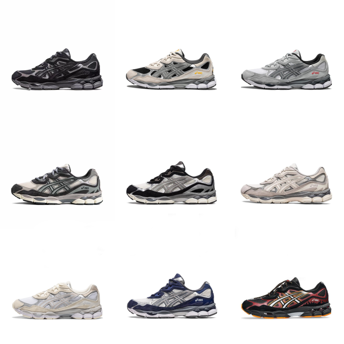Nízké tenisky ASICS v běžeckém stylu s vrstveným panelem