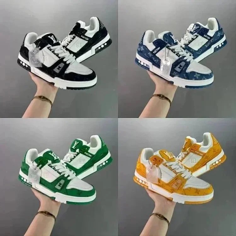 Louis Vuitton Low-Top Panelled Lace-Up Sneakers