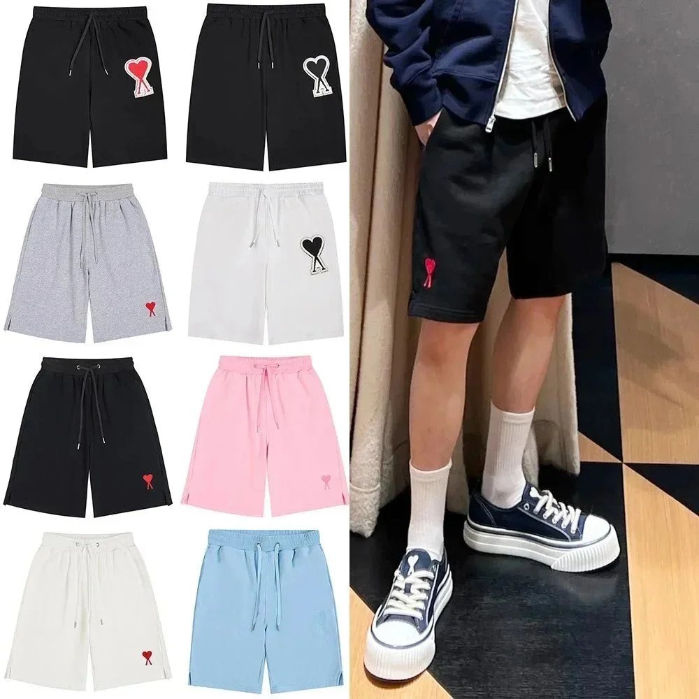 Shorts AMI Paris con coulisse e logo Ami de Coeur