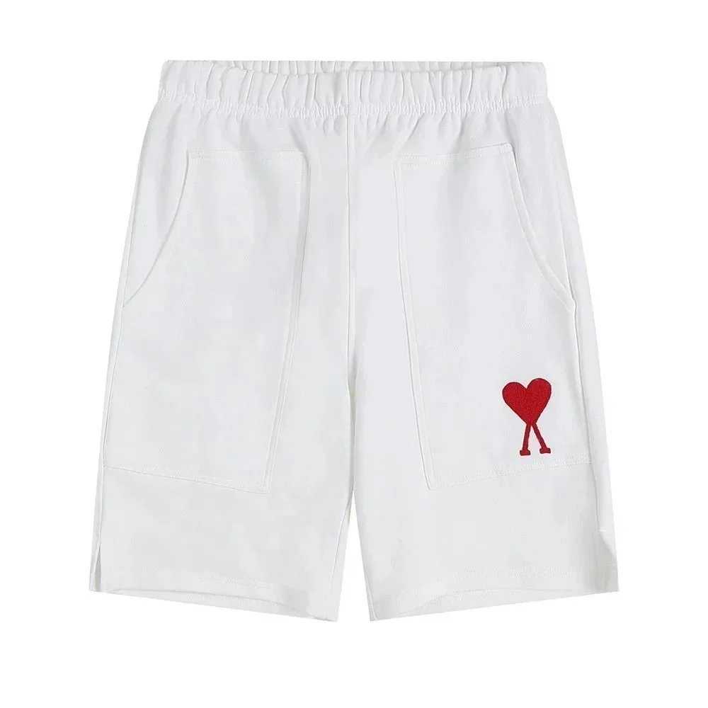 AMI Paris Drawstring Shorts with Ami de Coeur Logo