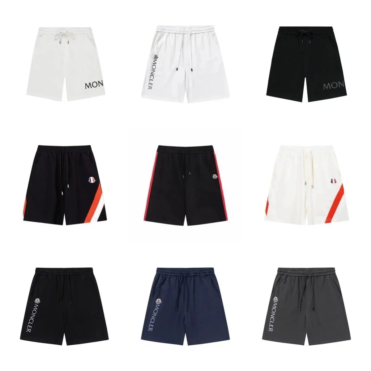Moncler 抽绳休闲短裤 饰品牌标志
