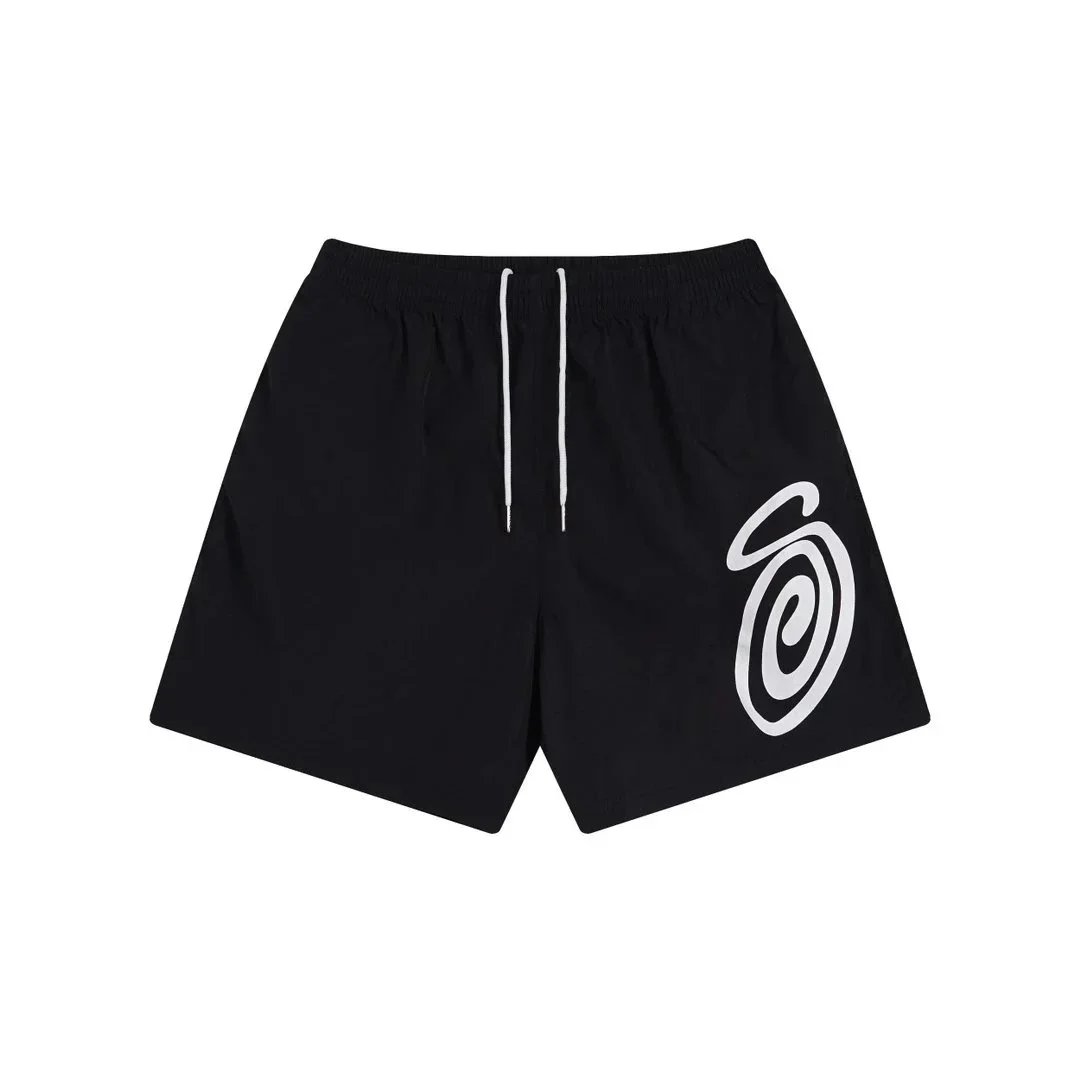 Stüssy Casual Shorts met Trekkoord en Print