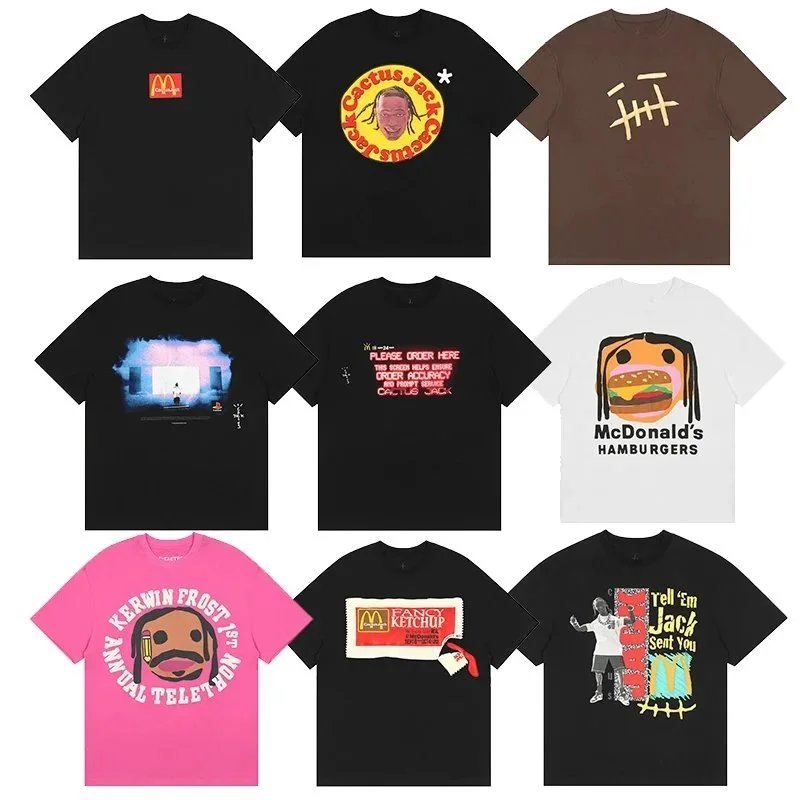 Tričko Travis Scott s krátkým rukávem a grafickým potiskem