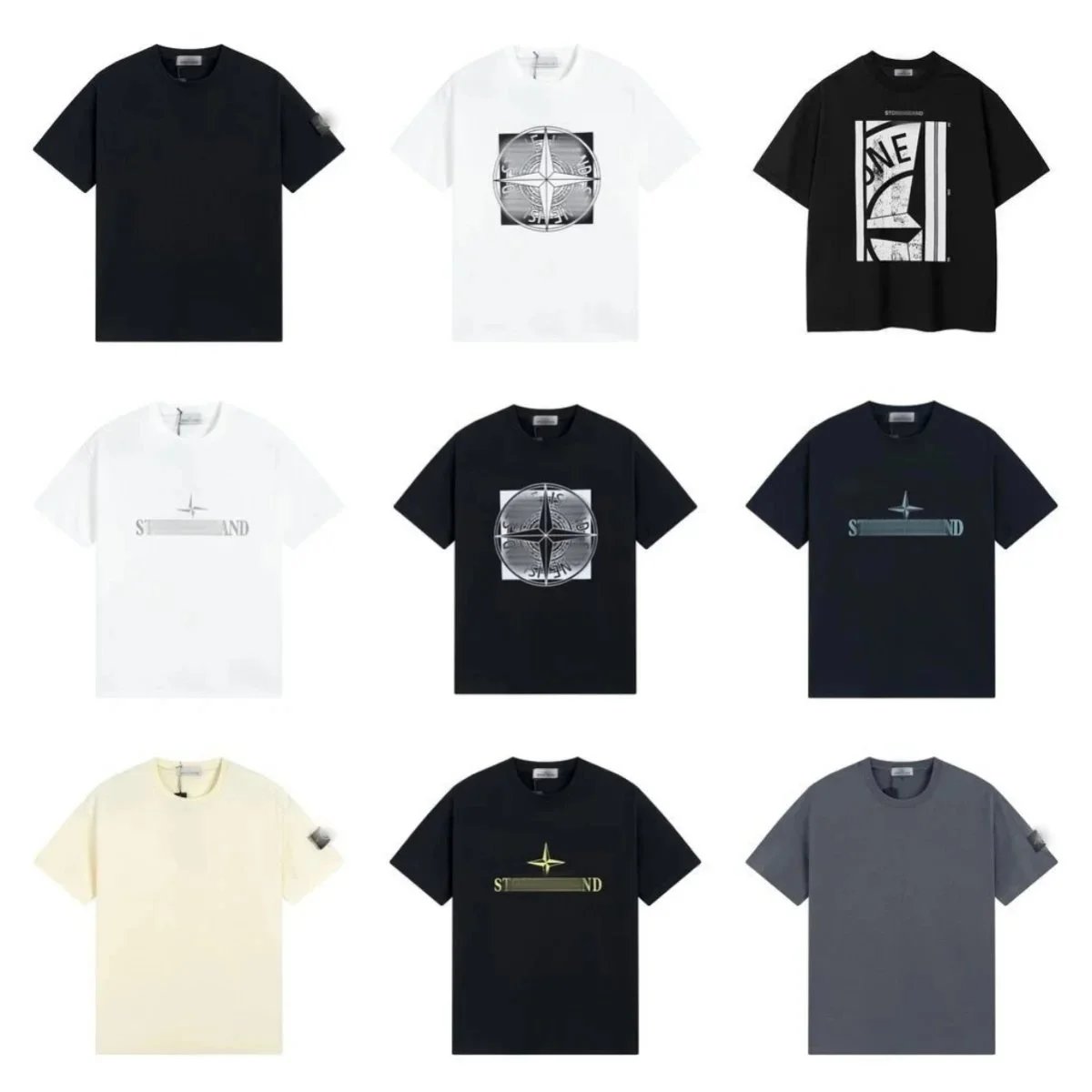 Stone Island Graphic Short-Sleeve Crewneck T-Shirt