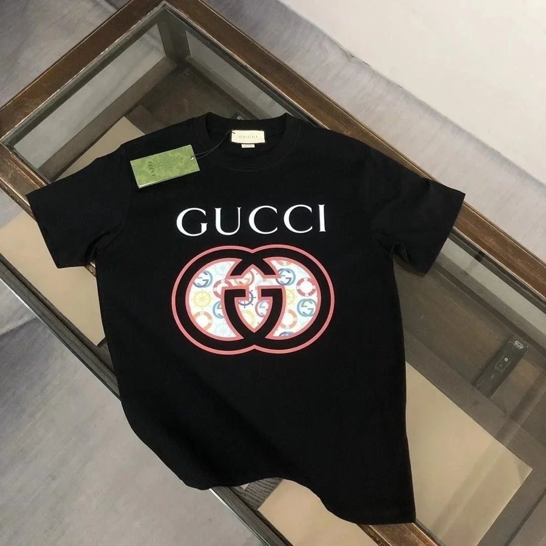 Tričko Gucci s Kulatým Výstřihem a Potiskem Interlocking G