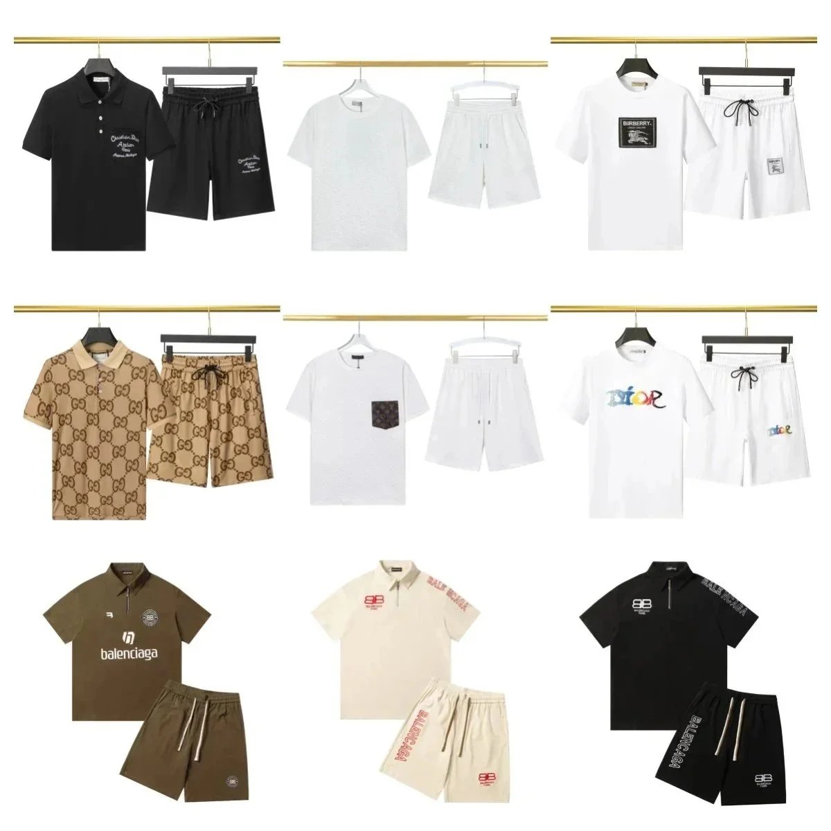 Completo casual due pezzi con top a maniche corte e pantaloncini