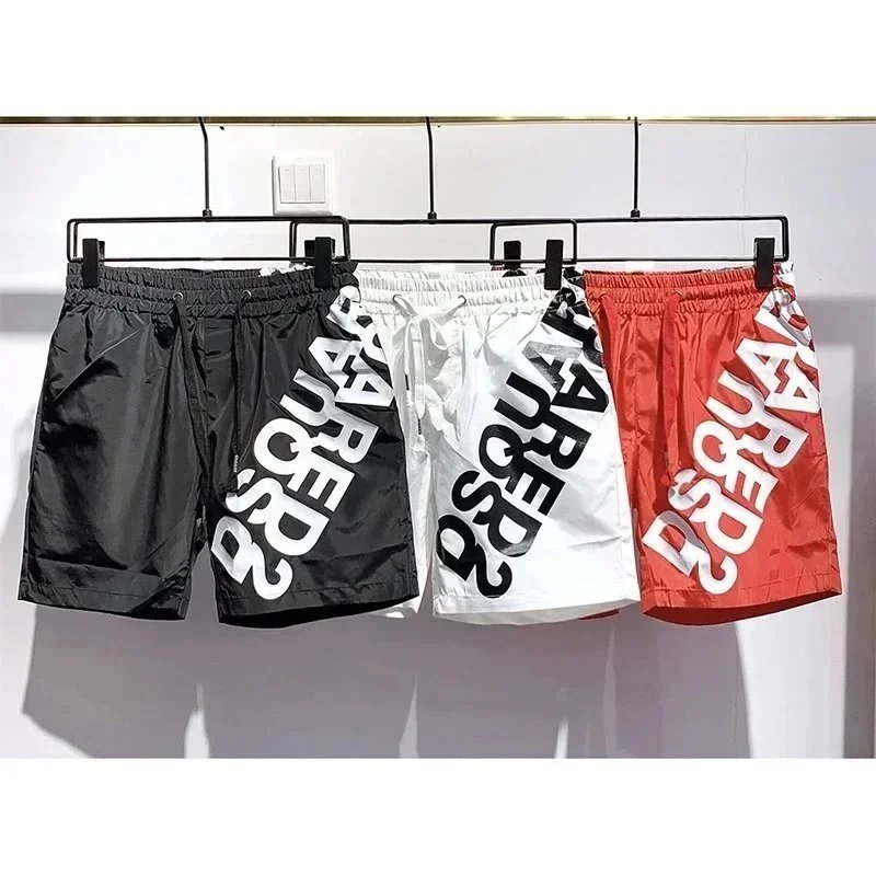 Short de praia com estampa de logo e cordão DSQUARED2