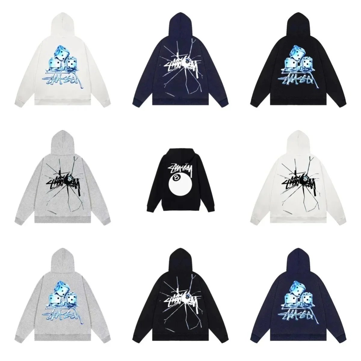 Stüssy 图案印花连帽卫衣