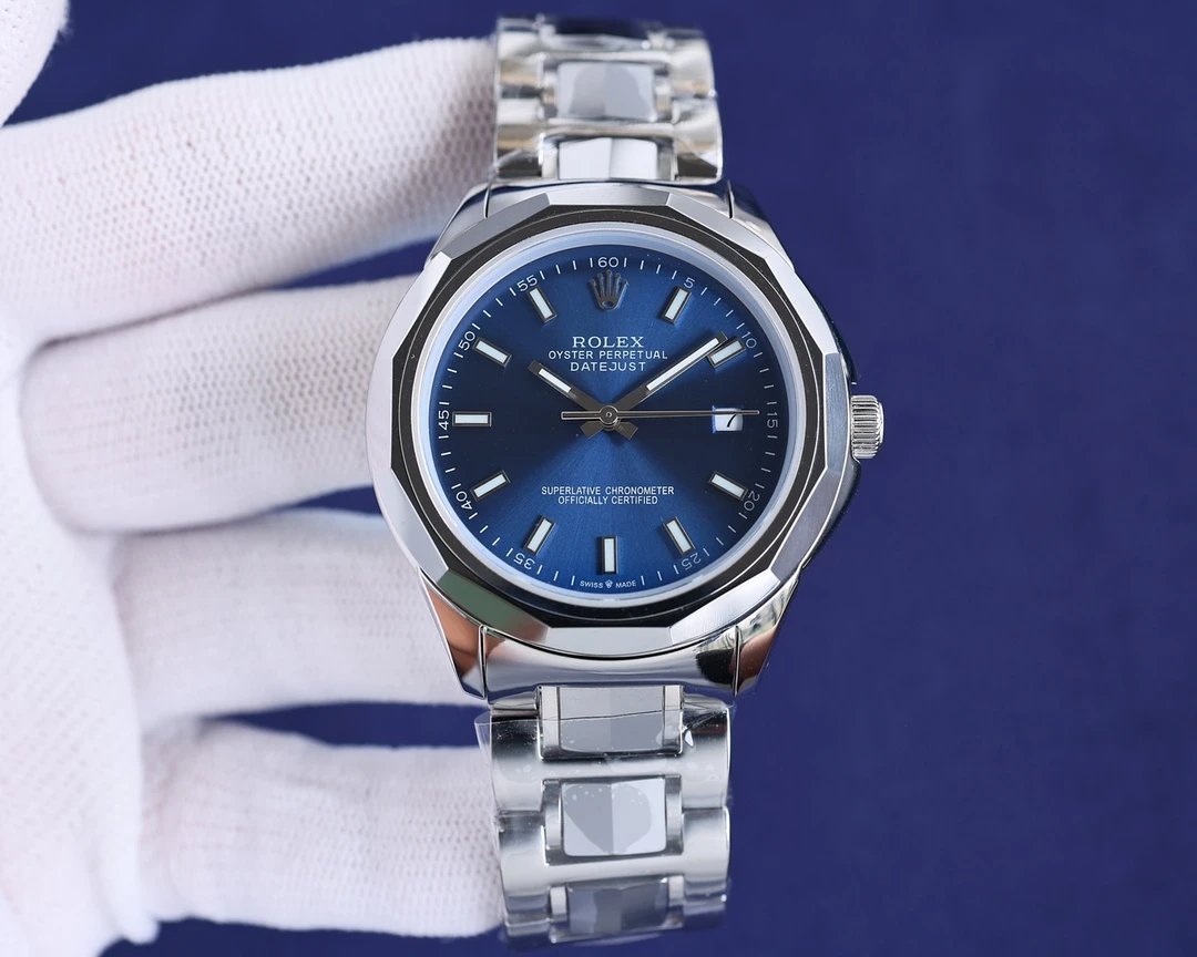 Reloj automático Rolex Oyster Perpetual Datejust con bisel facetado