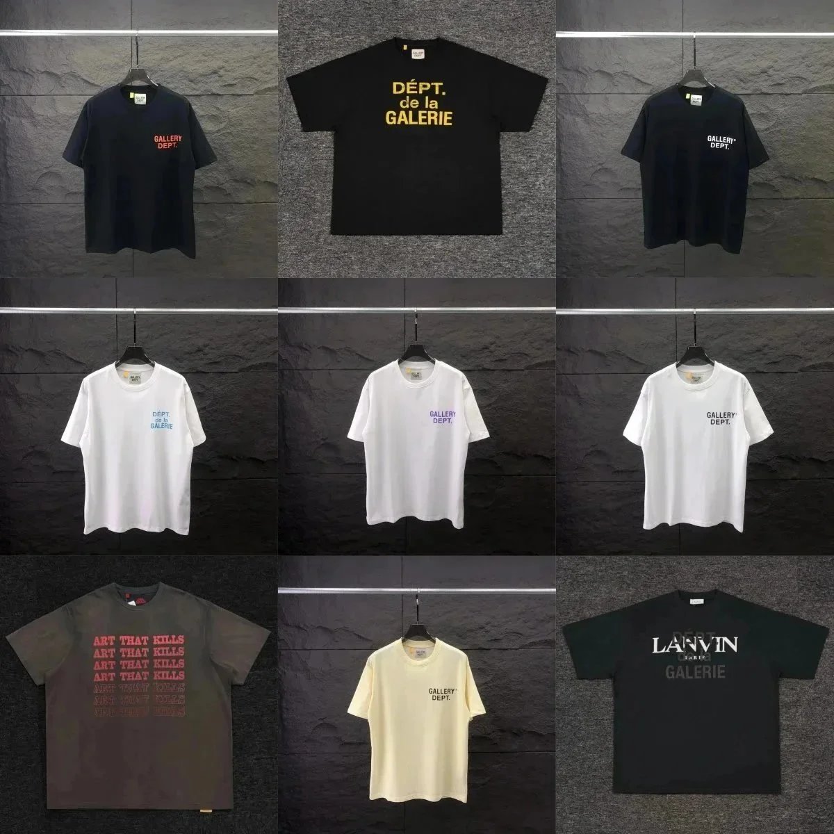 Gallery Dept. Lettering and Art-Graphic Crewneck T-Shirts