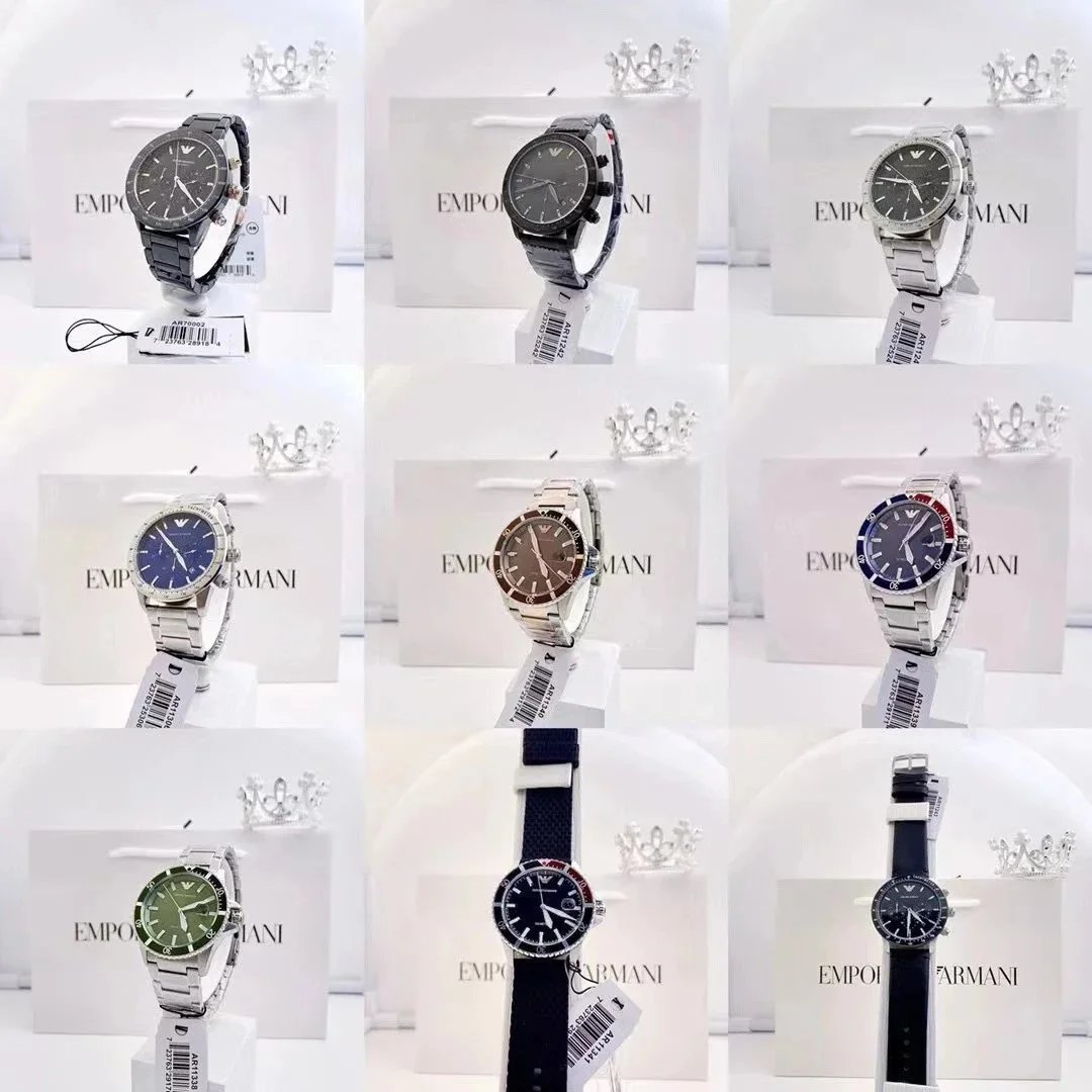 Armani kronografarmbandsur med presentationsask