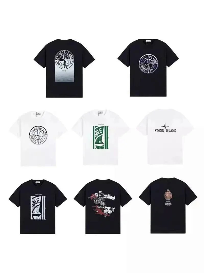 Stone Island Graphic Crewneck Short-Sleeve T-Shirt
