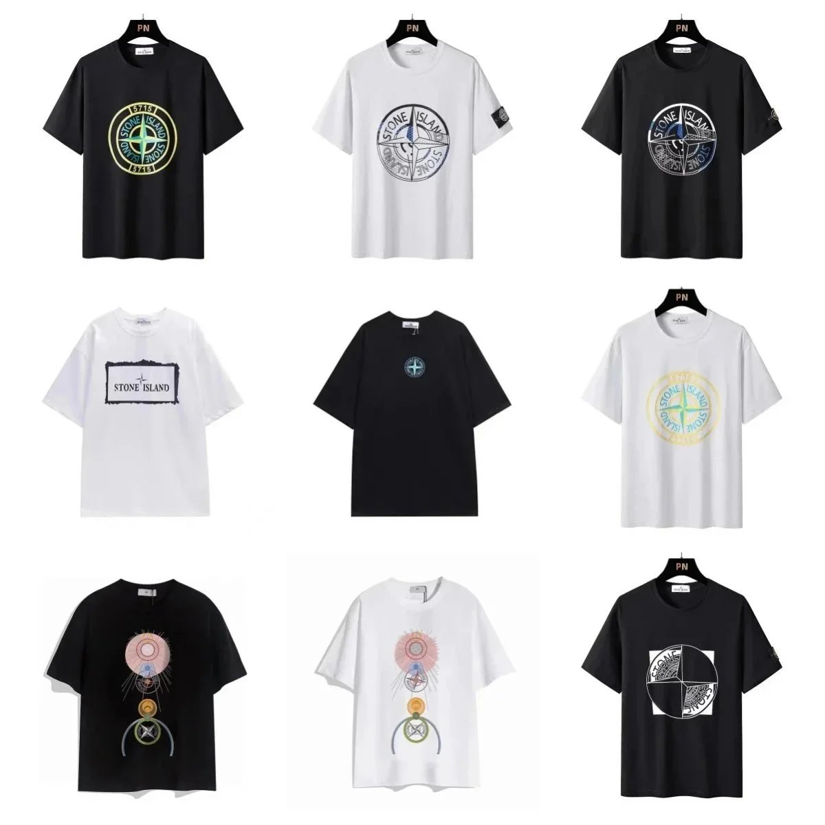 Stone Island Graphic Short-Sleeve Crewneck T-Shirt