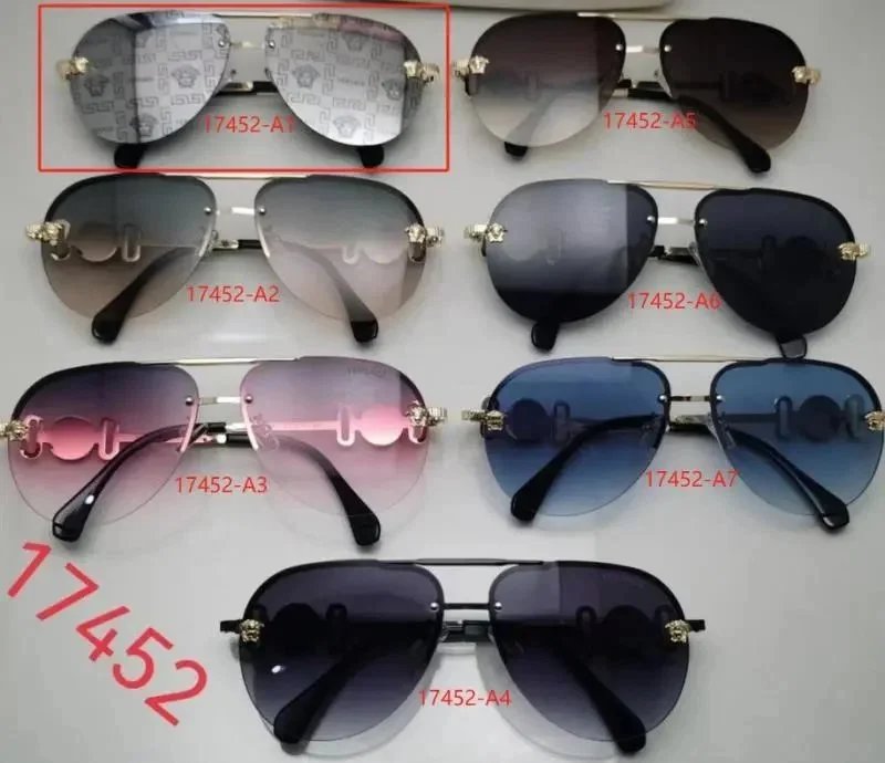 Versace randlose Sonnenbrillen und Shield-Brillen mit Medusa-Details