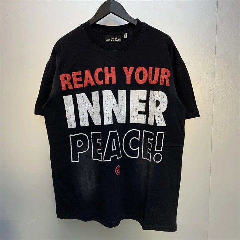 T-shirt Hellstar Reach Your Inner Peace con Grafica