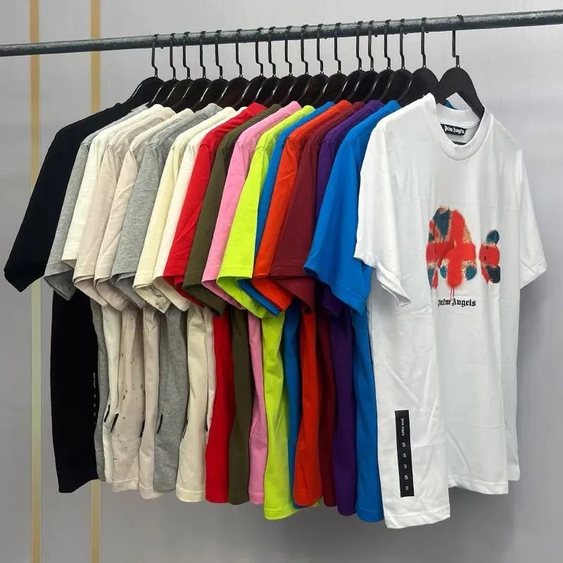 Palm Angels Bear Graphic Crewneck Short-Sleeve T-Shirt