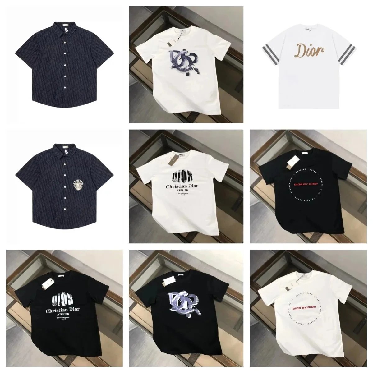 Dior Short-Sleeve Graphic T-Shirts and Patterned Shirts