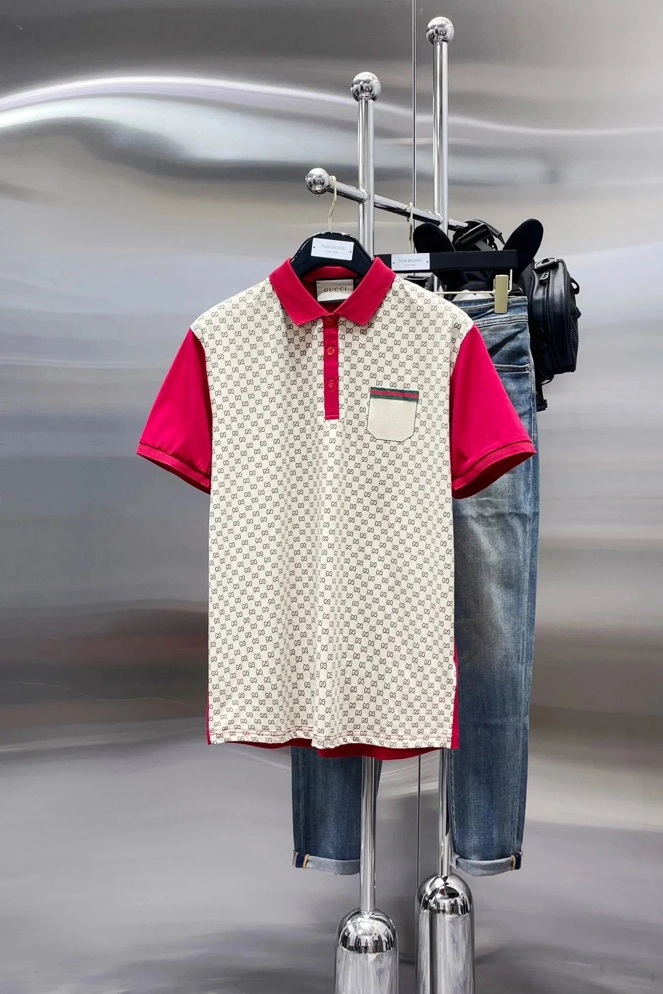 Polo Gucci de manga corta con estampado