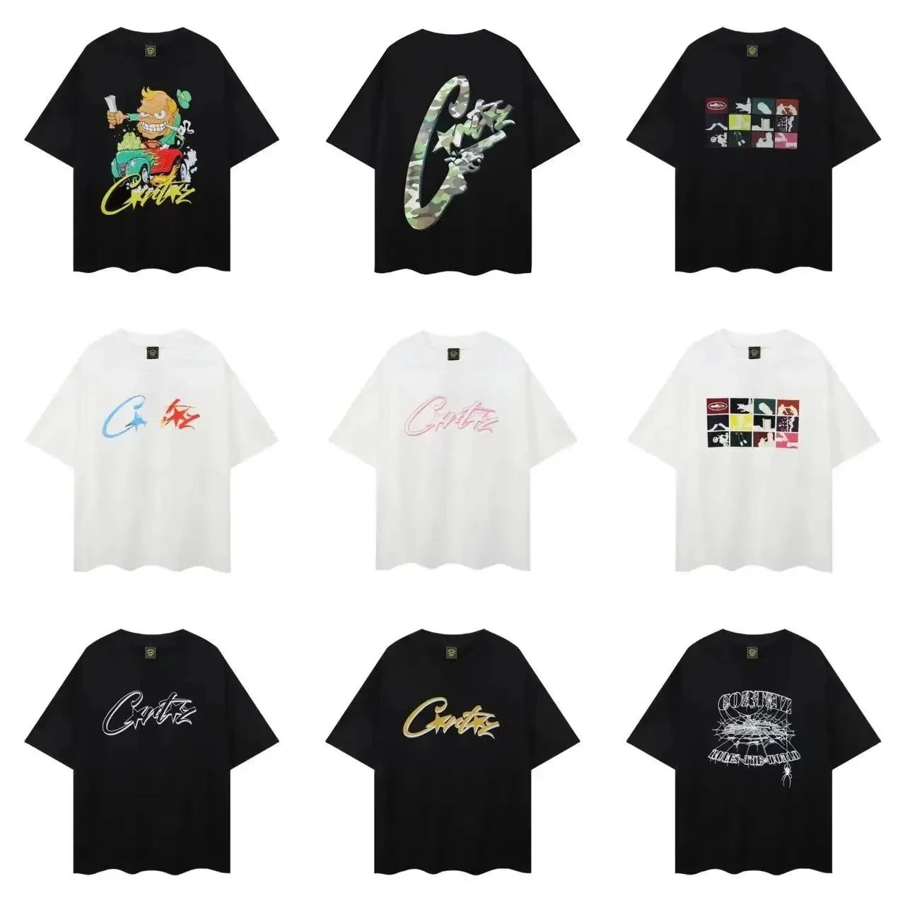 Corteiz Graphic T-Shirts and Numbered Jersey-Style Tops