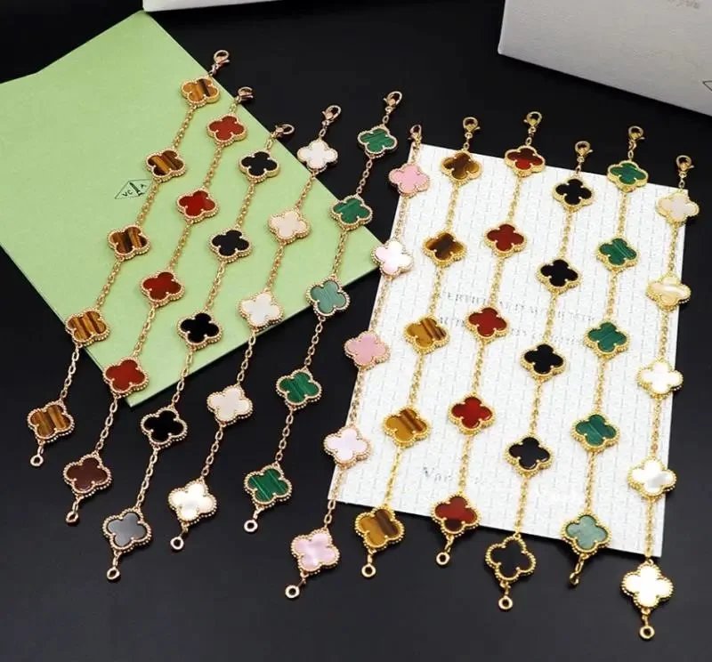 Pulsera de eslabones con motivos de trébol Van Cleef & Arpels