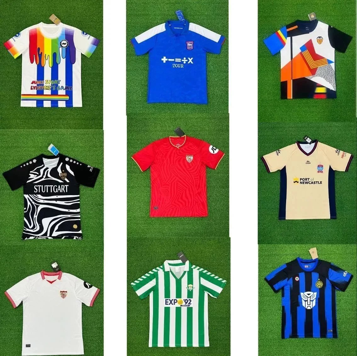 Club Football Jersey with Printed Crest and Team Graphics