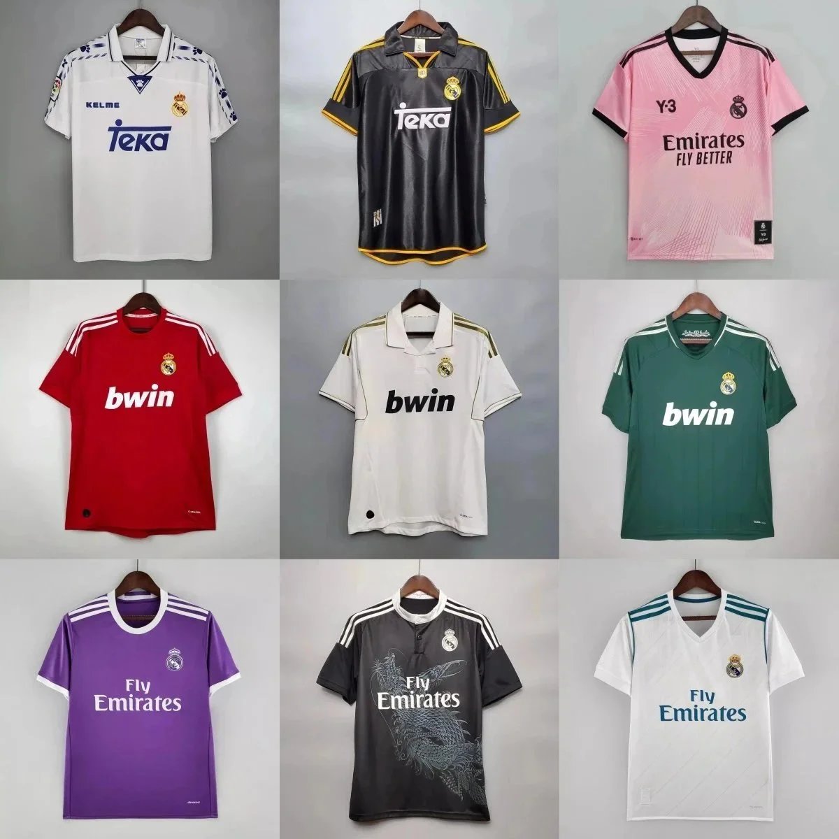 Real Madrid Football Jersey Collection