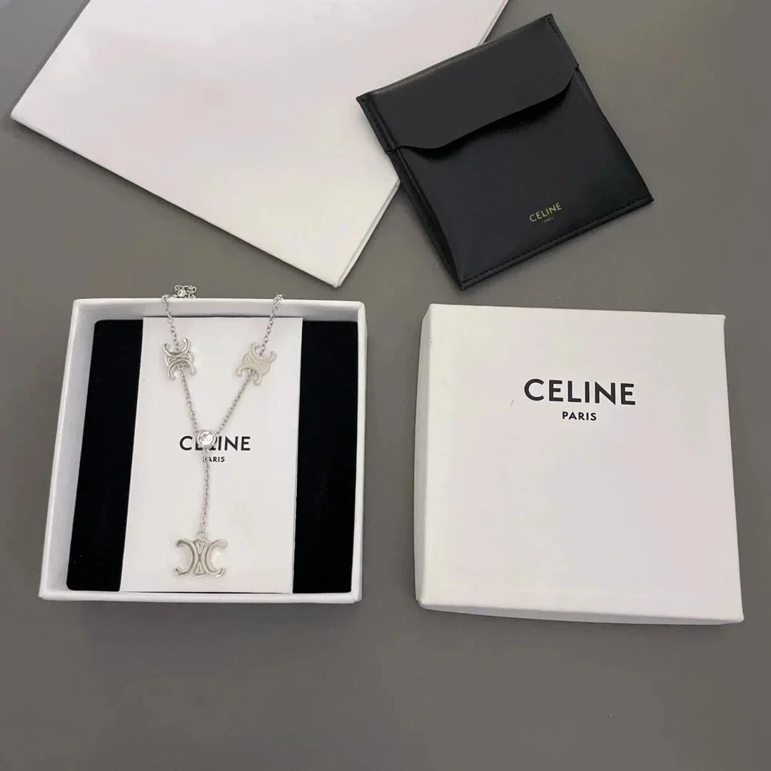 Triomphe Motif Pendant and Chain Necklaces in Selected Styles