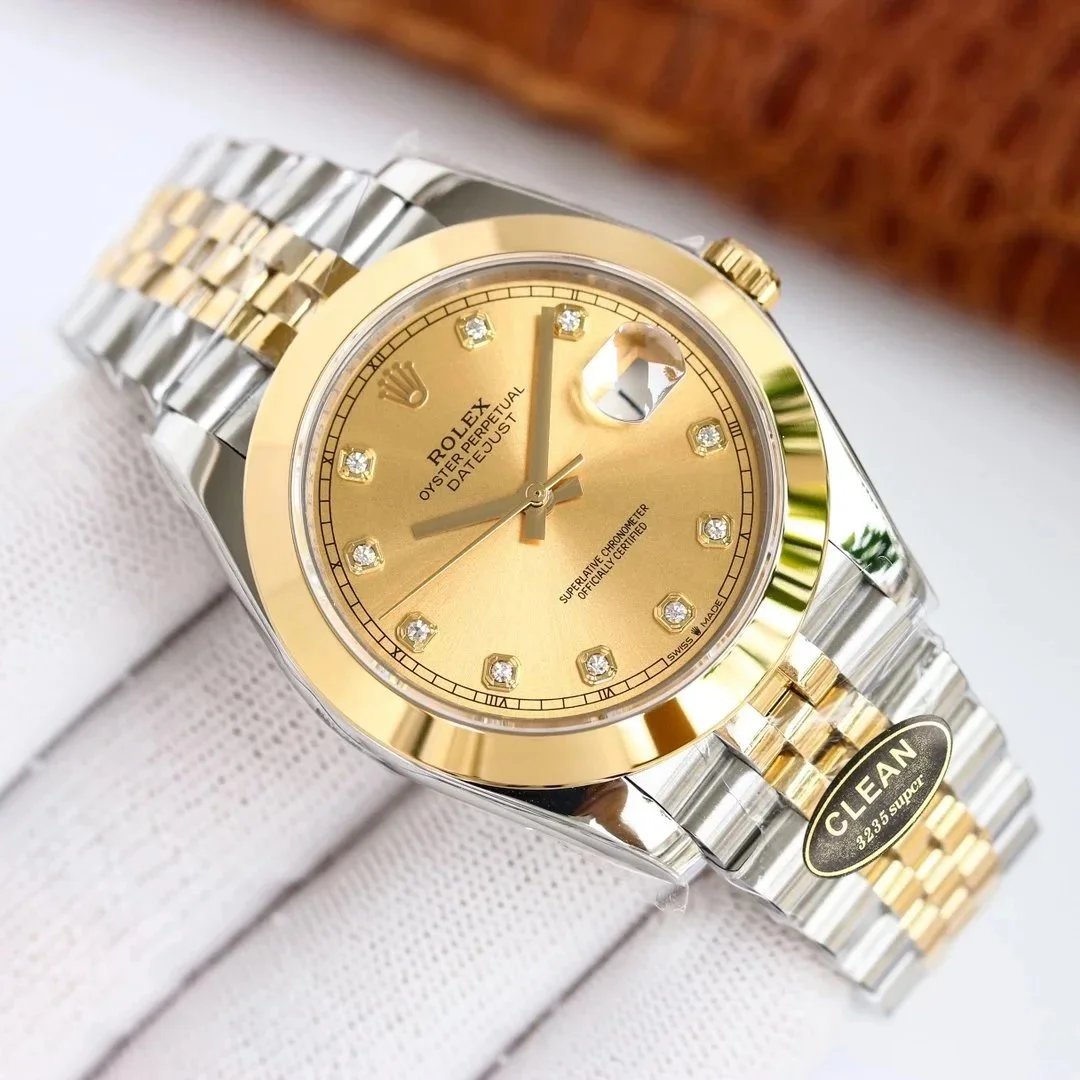 Rolex Datejust 41mm Date Window Multi-Link Watch