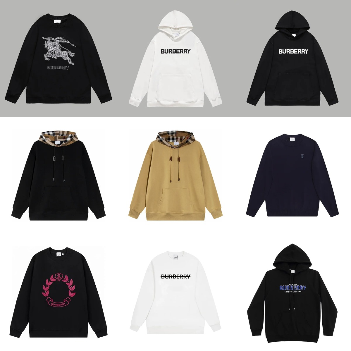 Burberry Sweatshirts und Hoodies mit Logo- und Grafikmotiven