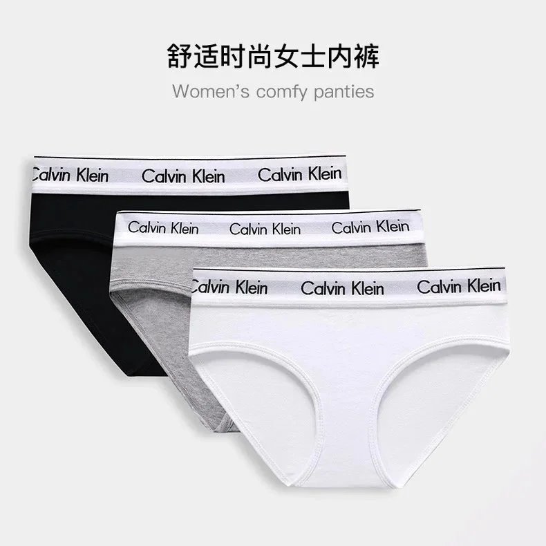 Zestaw trzech fig damskich Calvin Klein z szerokim lub wąskim paskiem z logo