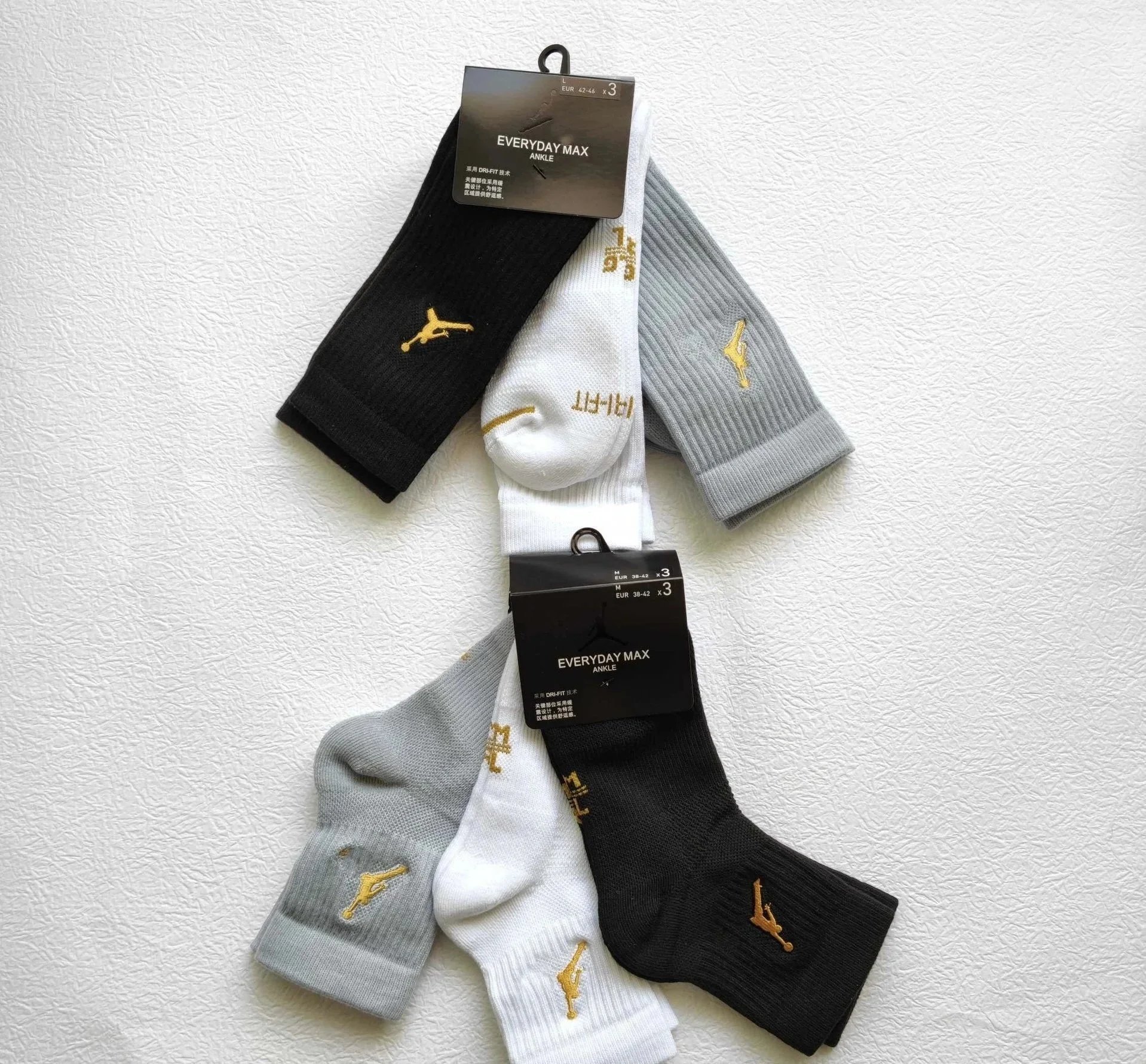 Chaussettes Jordan Everyday Max et Legacy en lots de 3 paires